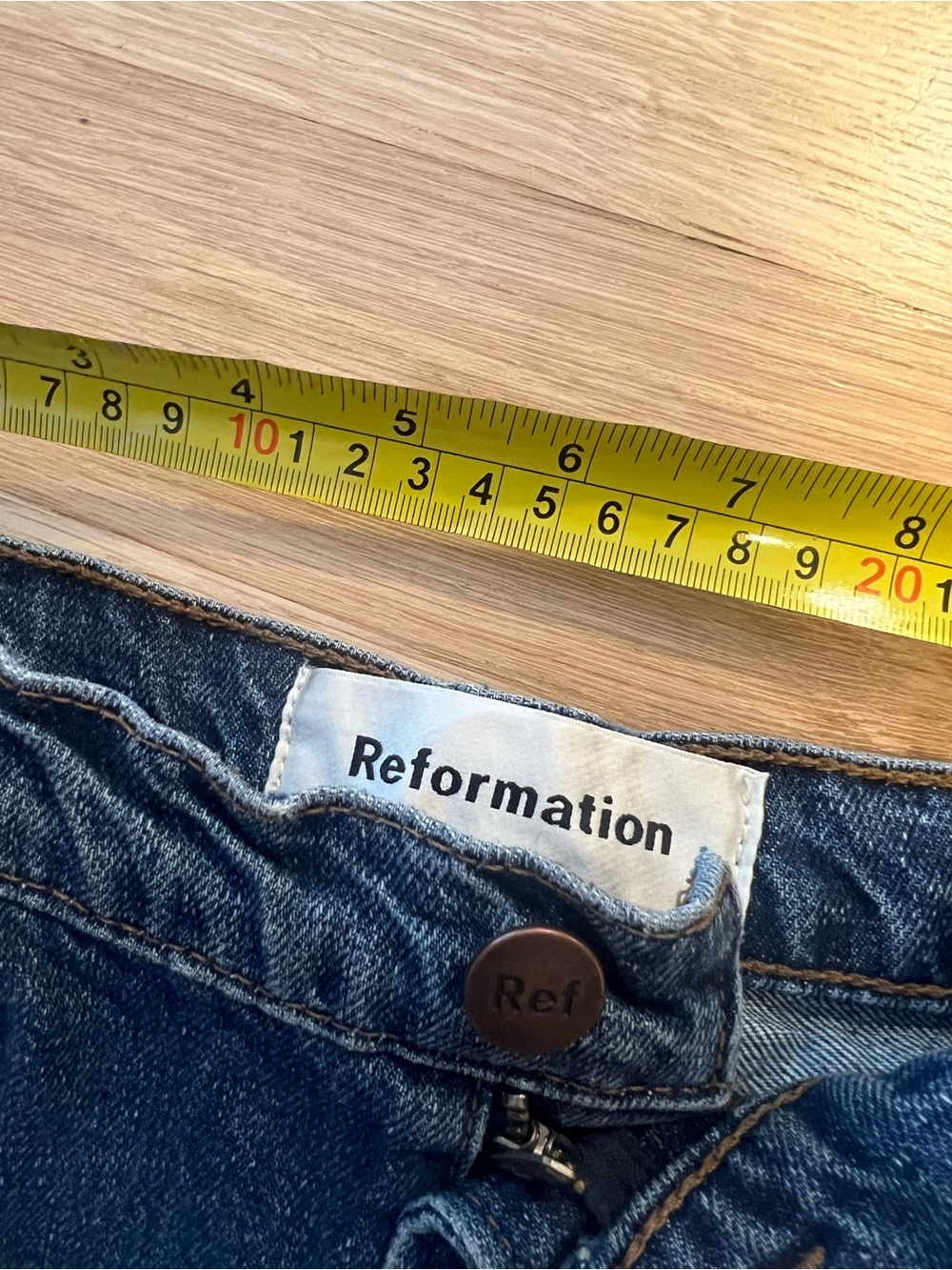 Reformation Dark Blue Slim Jeans
